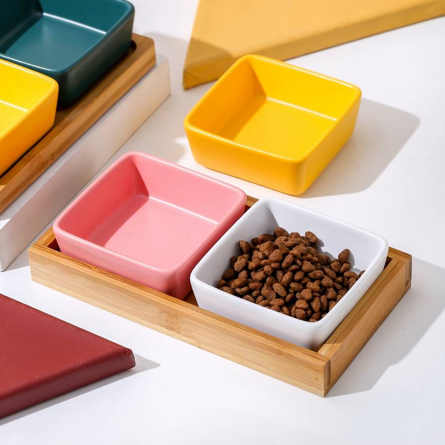 Ceramic Dog Bowl Durable Pet Food Water Dish