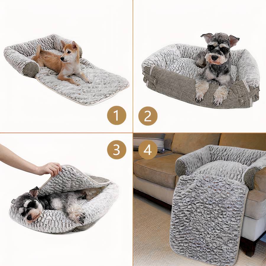 Soft and Cozy Dog Couch Bed Warm Pet Furniture