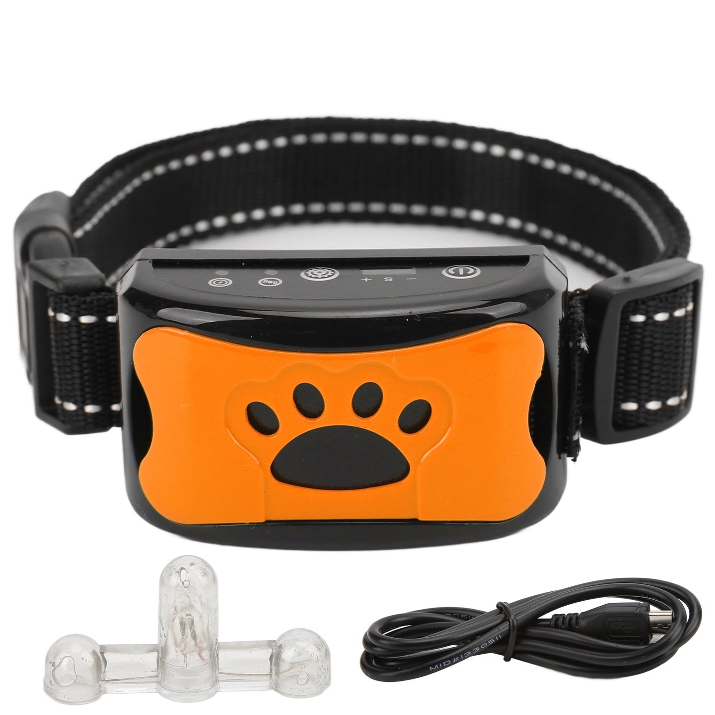 Dog Paw Pattern Anti Bark Collar Adjustable Training Collar for Dogs