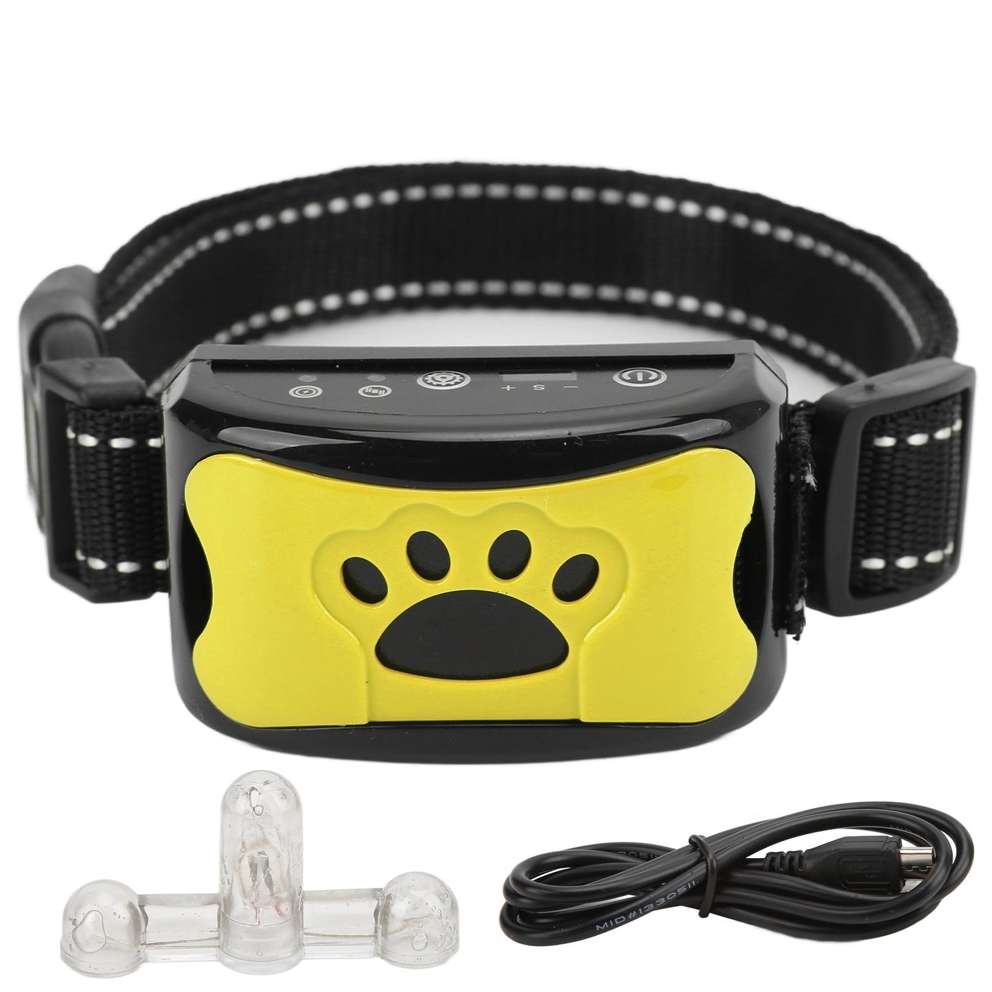 Dog Paw Pattern Anti Bark Collar Adjustable Training Collar for Dogs