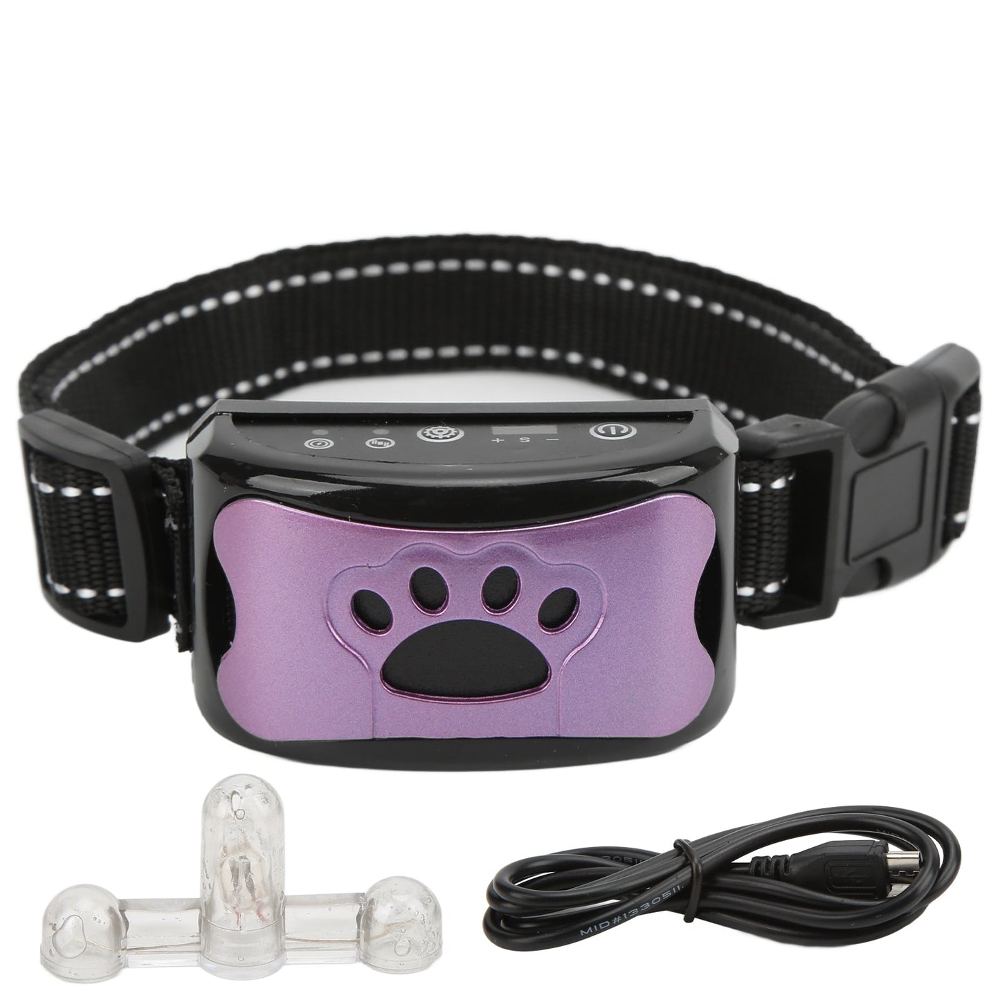 Dog Paw Pattern Anti Bark Collar Adjustable Training Collar for Dogs