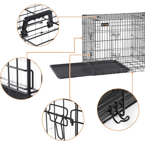 XXL Dog Crate Heavy Duty Large Kennel Cage for Extra Large Dogs