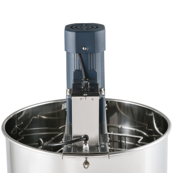 Electric Stainless Steel Honey Extractor 4/8 Frame Centrifuge Honey Separator with Lid 140W Adjustable Height Beekeeping Equipment