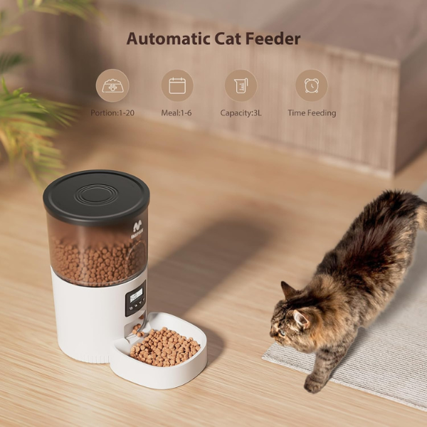 Programmable Automatic Cat Feeder Dry Food Dispenser
