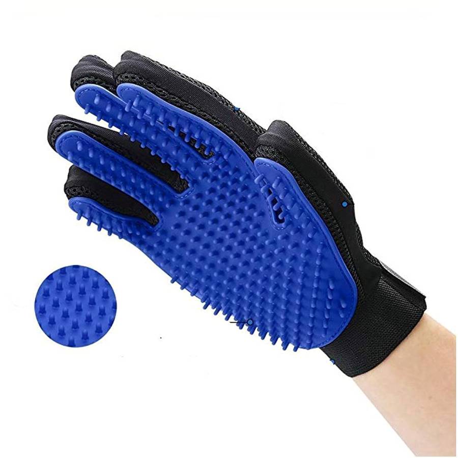 Dog Grooming and Massage Glove for Shedding and Bathing