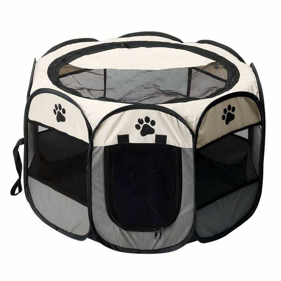Dog Playpen Fence Enclosure Portable Pet Exercise Yard for Small Medium Large Dogs