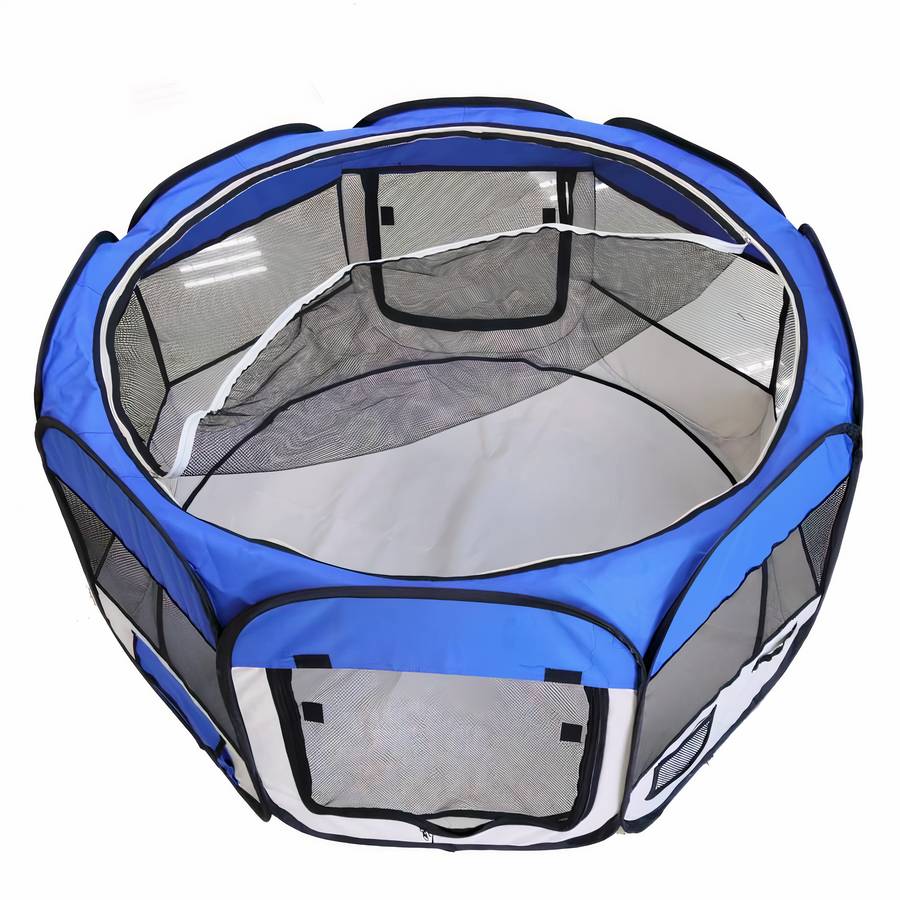 Foldable Octagon Dog Tent Portable Pet Shelter Outdoor Indoor Crate Canopy