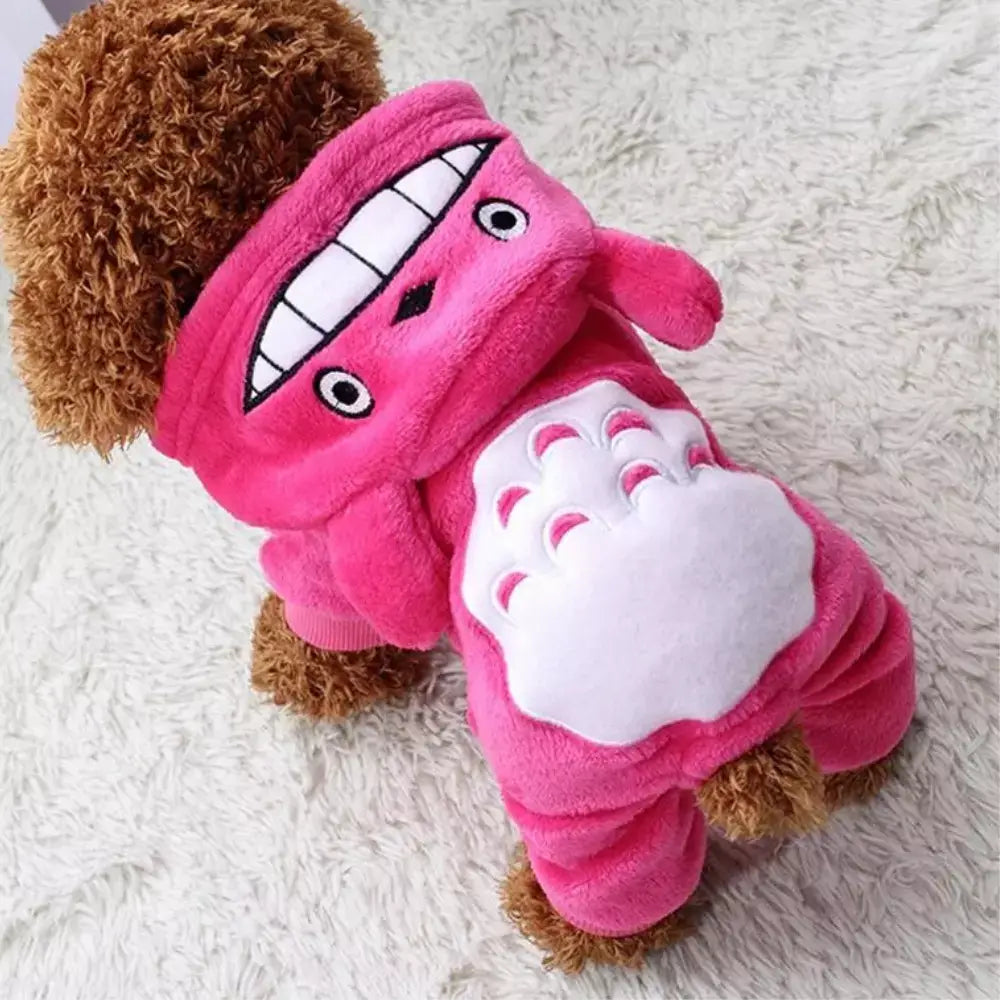 Fleece Cat Costume Cozy Pet Outfit Warm Cat Clothes