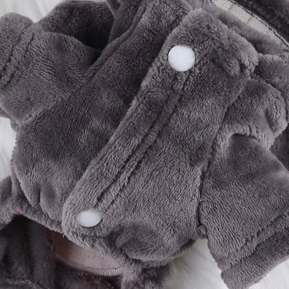 Fleece Cat Costume Cozy Pet Outfit Warm Cat Clothes