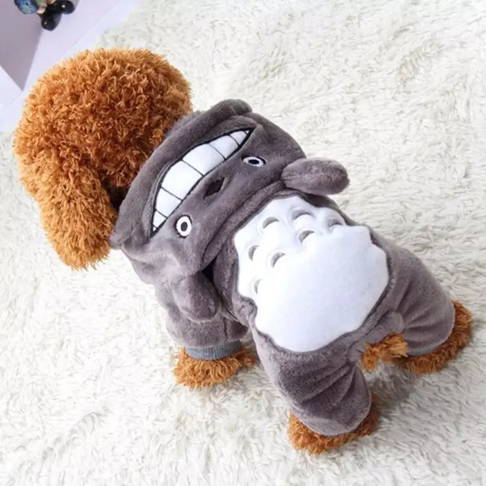 Fleece Cat Costume Cozy Pet Outfit Warm Cat Clothes