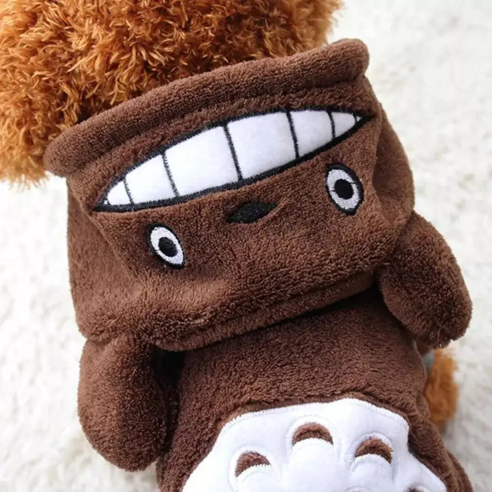 Fleece Cat Costume Cozy Pet Outfit Warm Cat Clothes