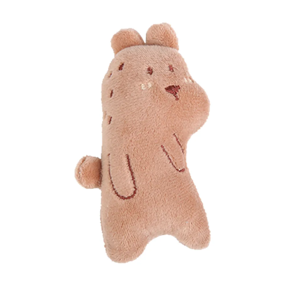 Mini Plush Cat Toys Soft Interactive Pet Stuffed Animals