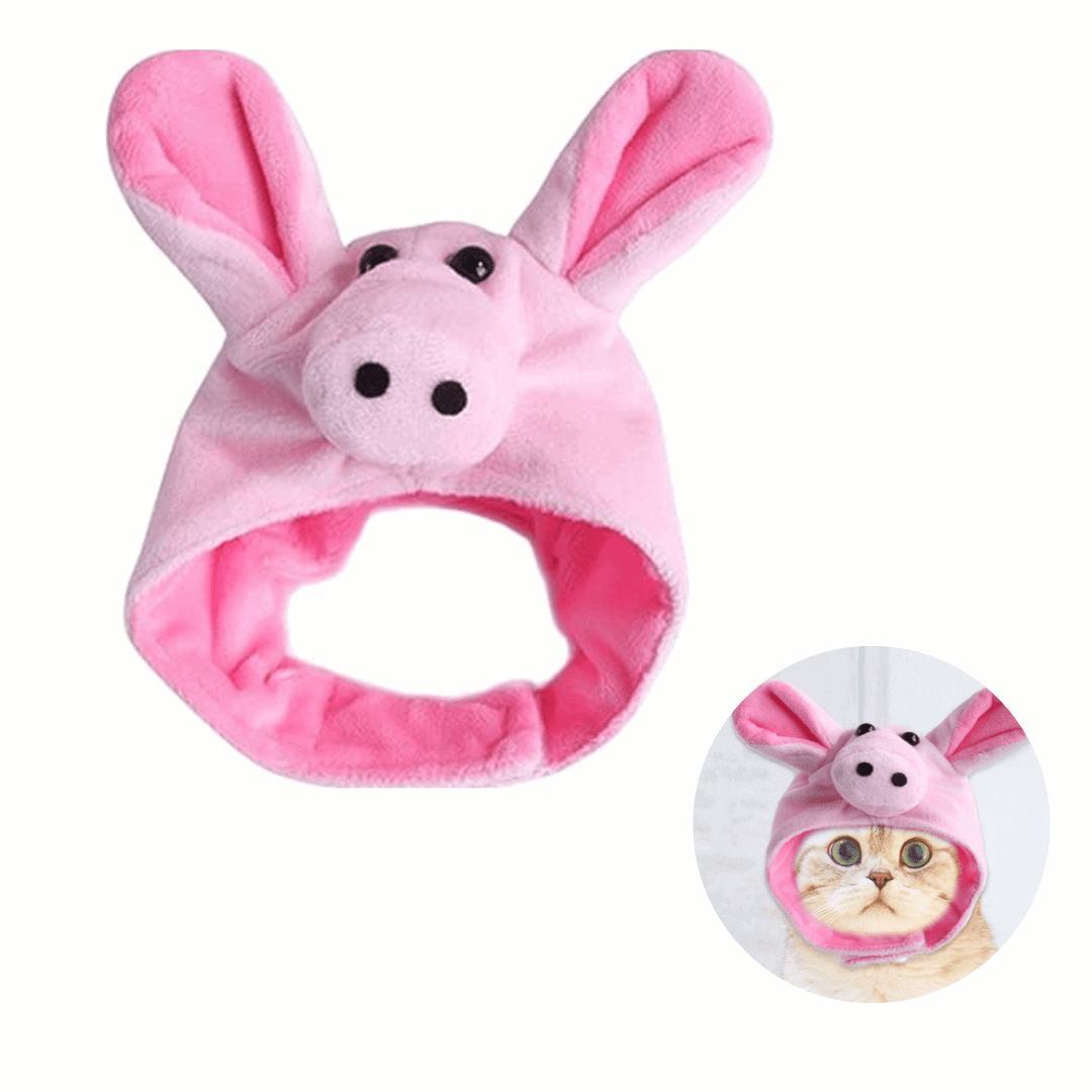 Cat Head Costume Pet Hat Halloween Accessory for Cats