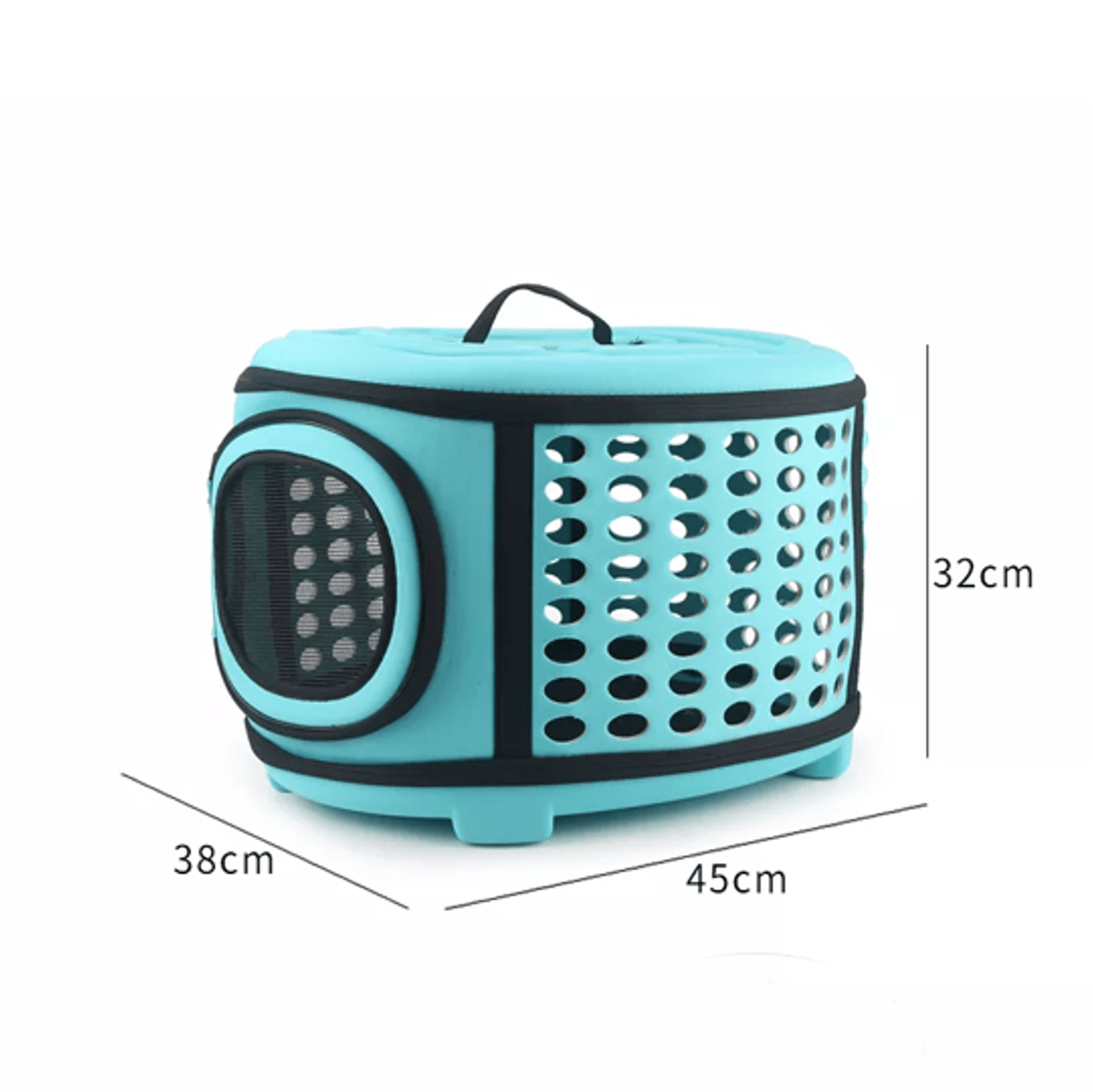 Semi-Rigid Pet Carrier Bag for Dogs and Cats Portable Travel Tote