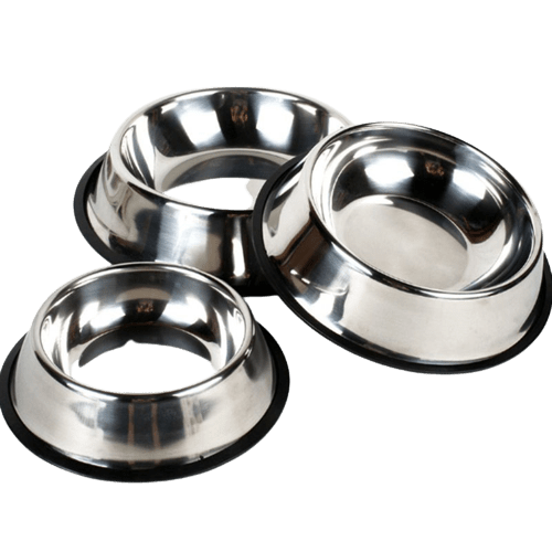 Stainless Steel Dog Bowl Pet Food Water Dish Durable Non Slip Pet Bowl