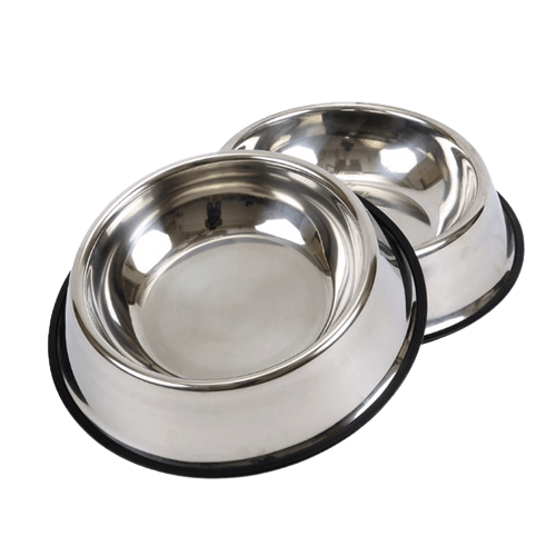 Stainless Steel Dog Bowl Pet Food Water Dish Durable Non Slip Pet Bowl