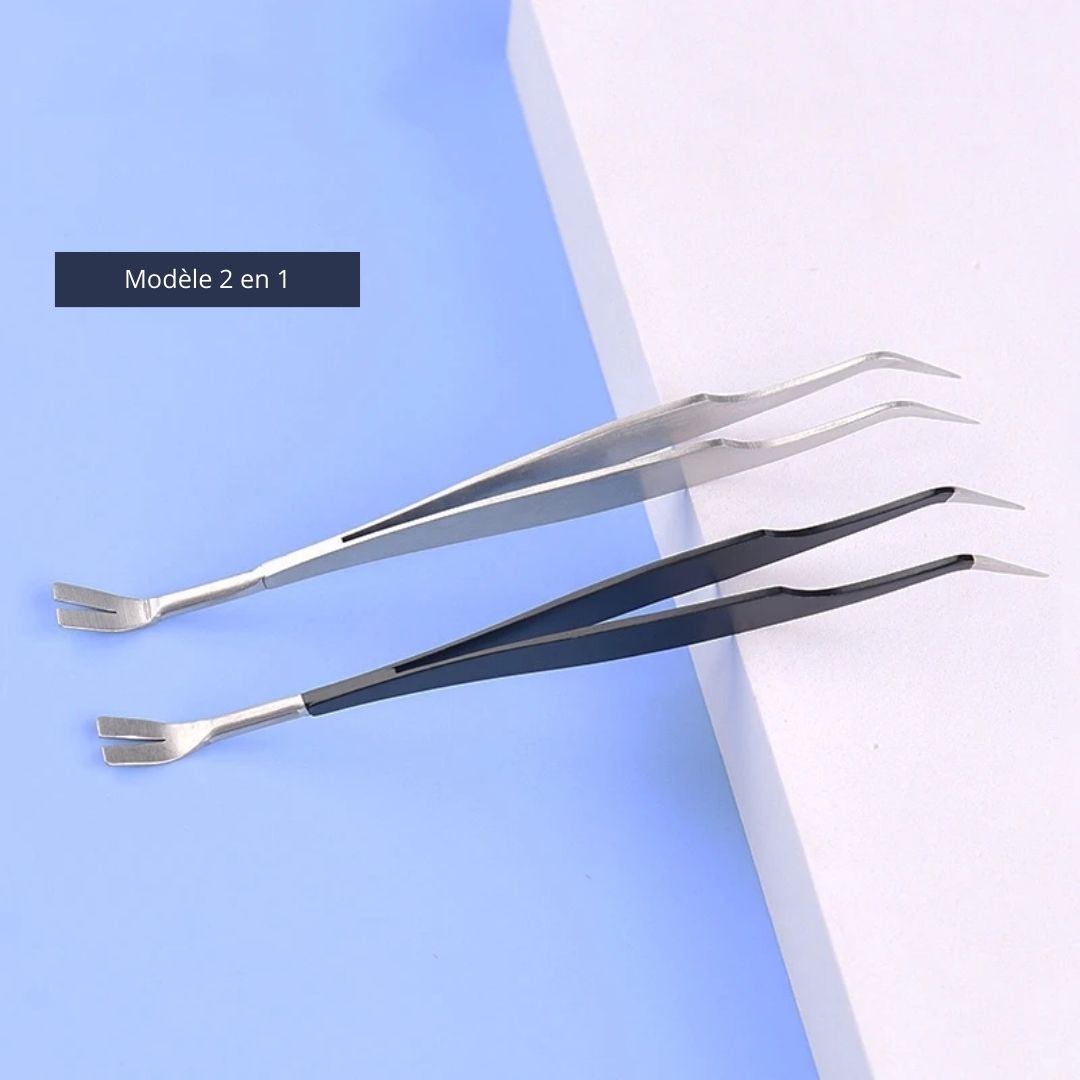 2-in-1 Tick Remover Tool for Dogs and Cats Pet Grooming Kit