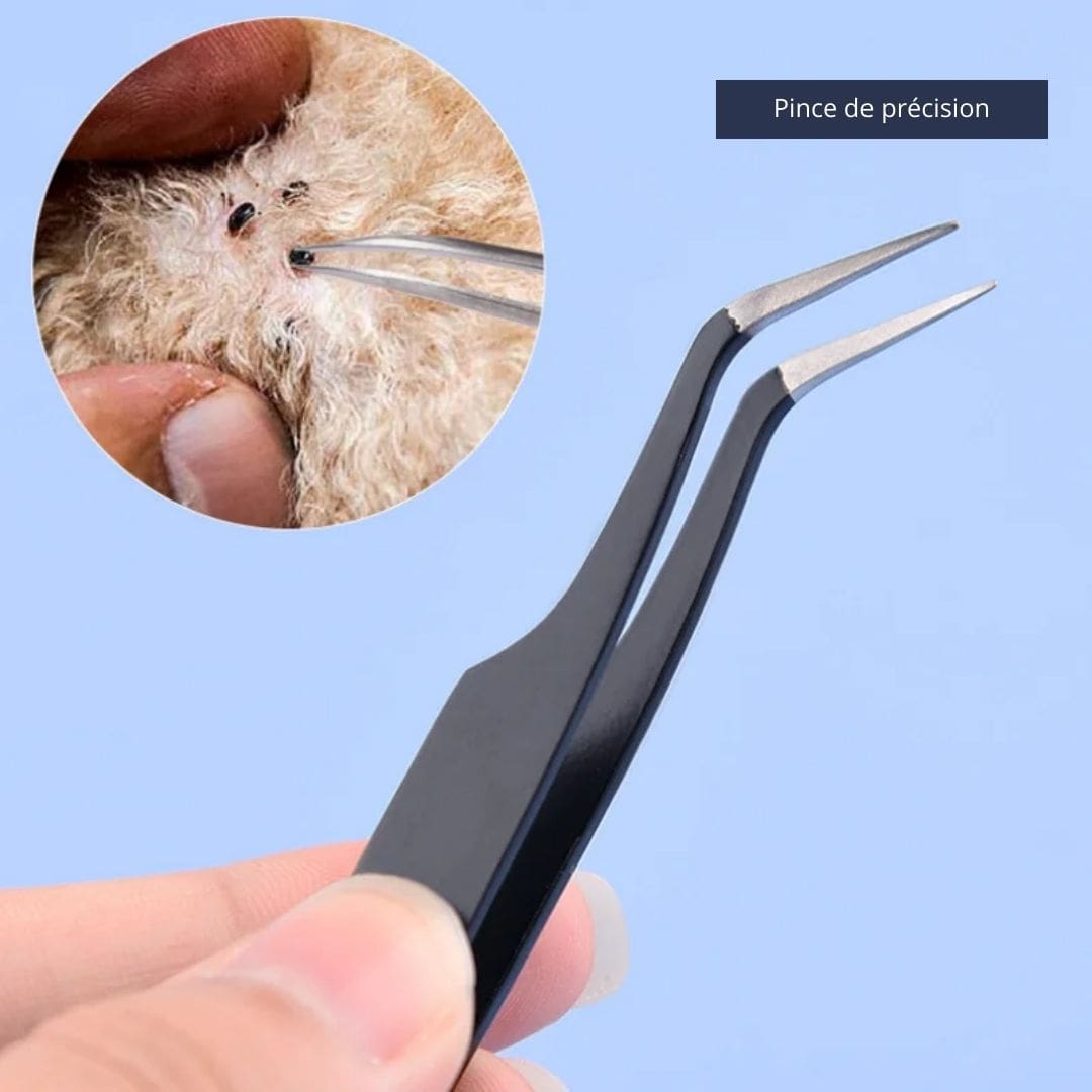 2-in-1 Tick Remover Tool for Dogs and Cats Pet Grooming Kit