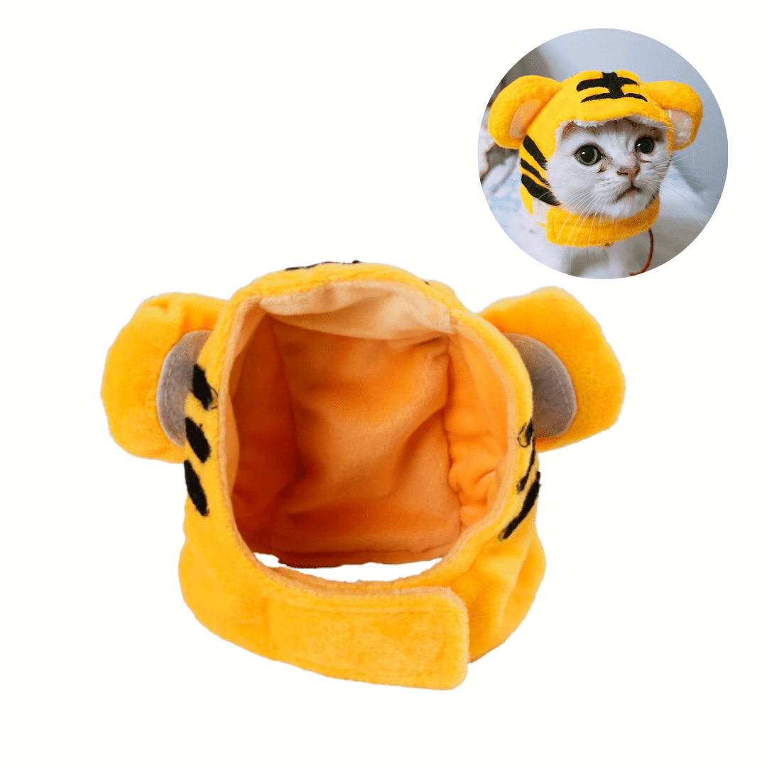Cat Head Costume Pet Hat Halloween Accessory for Cats