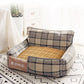 Soft and Plush Plaid Dog Sofa Bed
