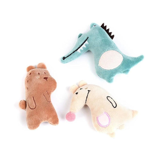 Mini Plush Cat Toys Soft Interactive Pet Stuffed Animals