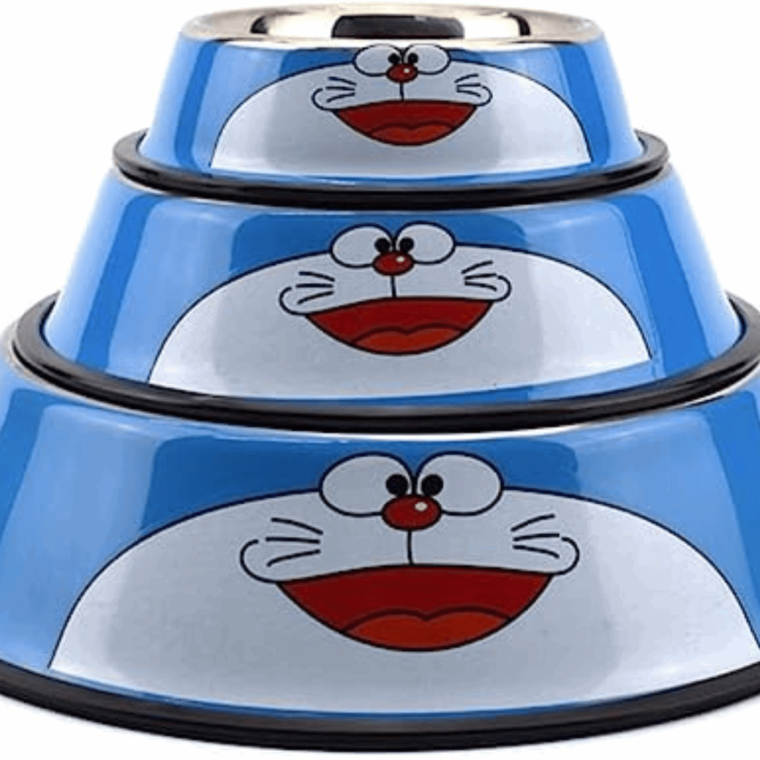 Doraemon Pet Bowl Food Water Dish for Dogs and Cats
