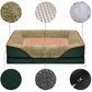 Elegant Green and Beige Dog Sofa Comfortable Pet Couch