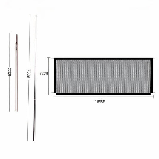 Dog Mesh Barrier Gate Pet Safety Fence for Cars and Homes