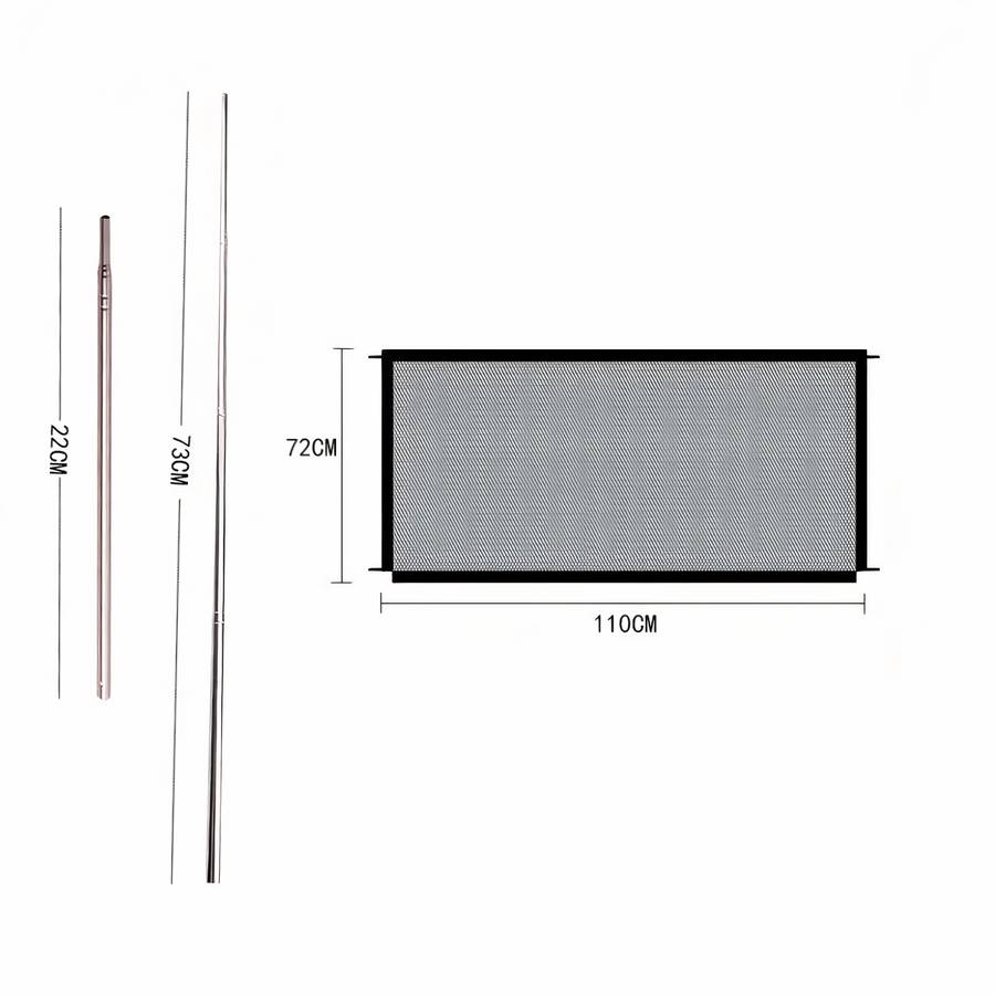 Dog Mesh Barrier Gate Pet Safety Fence for Cars and Homes