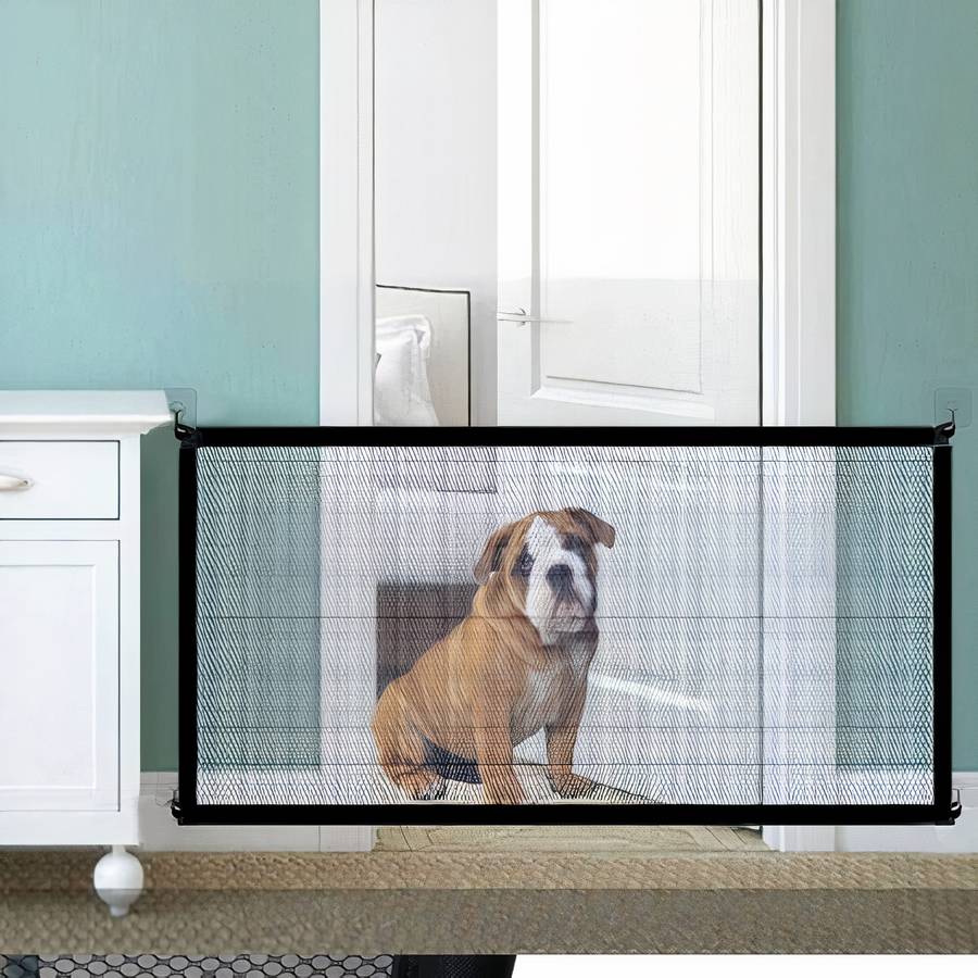 Dog Mesh Barrier Gate Pet Safety Fence for Cars and Homes