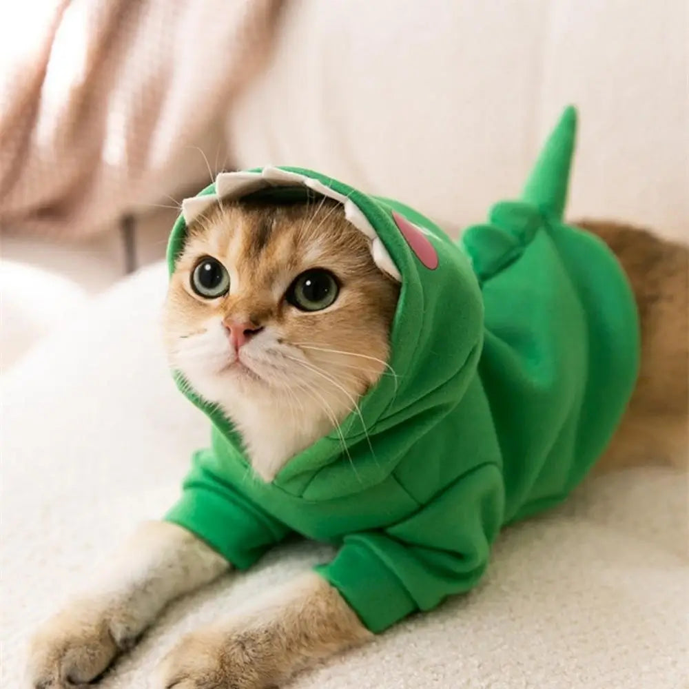 Cute Cat Hoodie Costume Kids Animal Dress Up Pajama