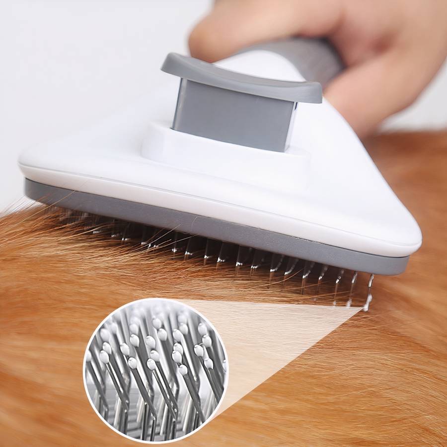 Self Cleaning Dog Grooming Brush for Shedding Control and Fur Care