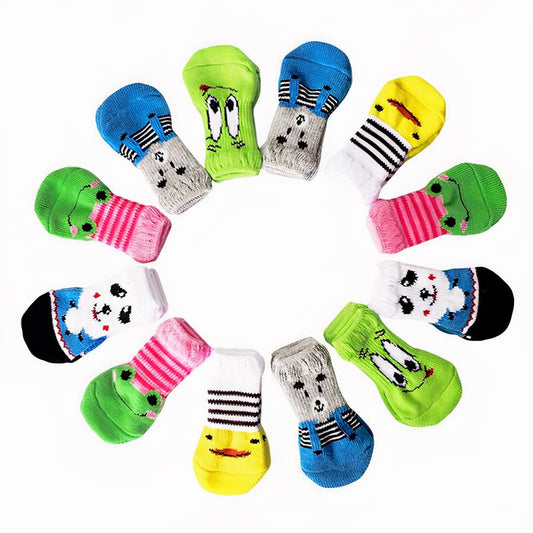 Non Slip Animal Print Dog Booties