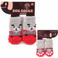 Multicolor Warm Cotton Dog Booties Cozy Paw Protectors for Small Medium Dogs