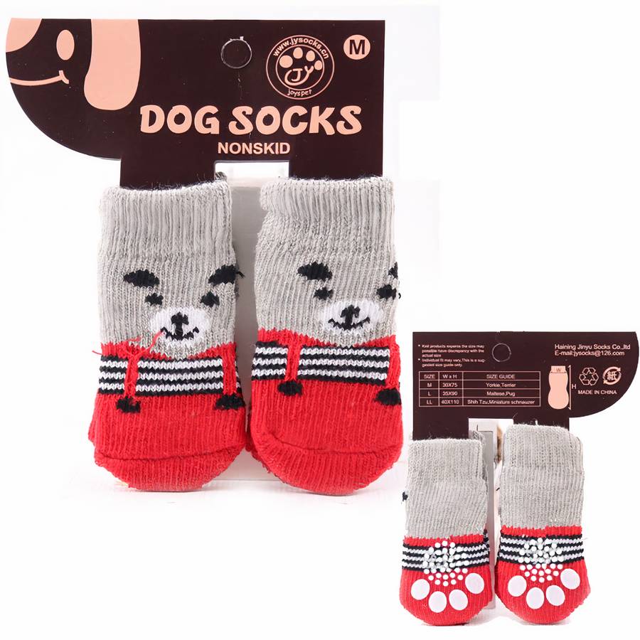 Multicolor Warm Cotton Dog Booties Cozy Paw Protectors for Small Medium Dogs
