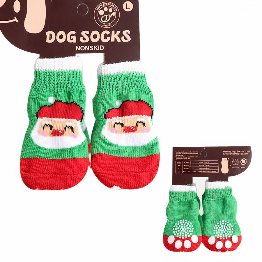 Multicolor Cotton Dog Booties Soft Non Slip Pet Shoes