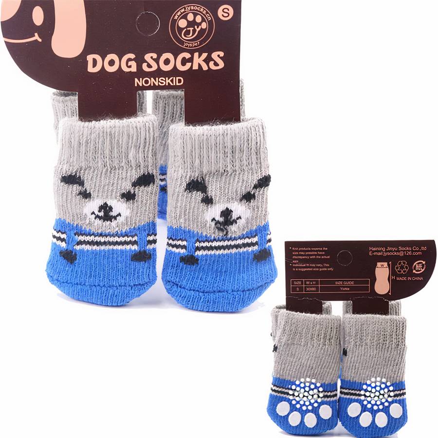 Multicolor Warm Cotton Dog Booties Cozy Paw Protectors for Small Medium Dogs