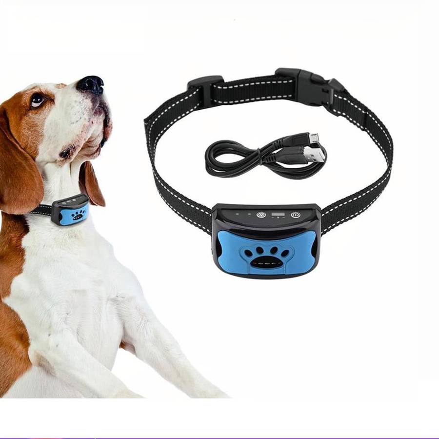 Dog Paw Pattern Anti Bark Collar Adjustable Training Collar for Dogs