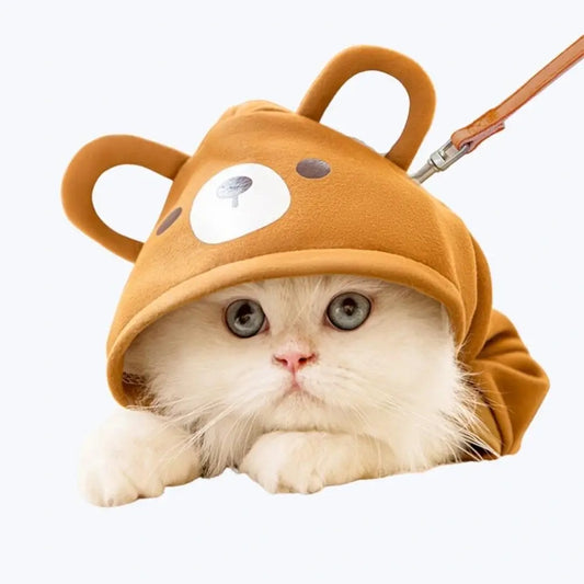 Cute Cat Hoodie Costume Kids Animal Dress Up Pajama