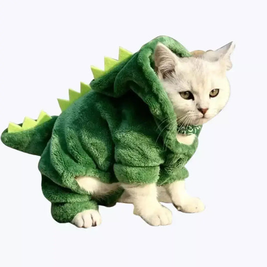 Dinosaur Hooded Cat Costume Kids Animal Pajamas