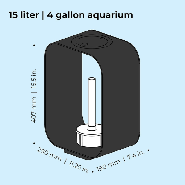 LED Aquarium Light Modern Design Black