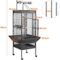 Bird Cage Aviary - 18in L x 14in W x 39in H Large Bird Enclosure