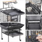 Bird Cage Aviary - 18in L x 14in W x 39in H Large Bird Enclosure