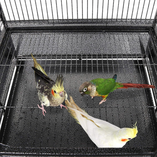 Bird Cage Aviary - 18in L x 14in W x 39in H Large Bird Enclosure