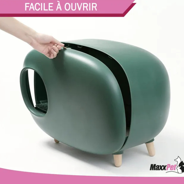Covered Cat Litter Box 23.6x15x17.7 inch Enclosed Cat Toilet Tray with Lid