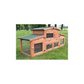 Outdoor Rabbit Hutch Cage 185x51x75cm Large Small Animal House for Pets