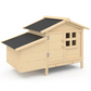 Elevated Wooden Chicken Coop with Nesting Box