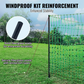 Electric Fence Netting Kit 1.21 x 51.2 m - PE Mesh Fence with Posts and Double-Pointed Stakes - Portable Utility Mesh for Chickens