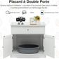 Cat Litter Box Cabinet - Hidden Cat Toilet Furniture with Drawer and 2 Doors
