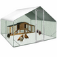 9 Sq Ft Chicken Coop Run 9x9 Ft Galvanized Steel Wire Mesh Enclosure